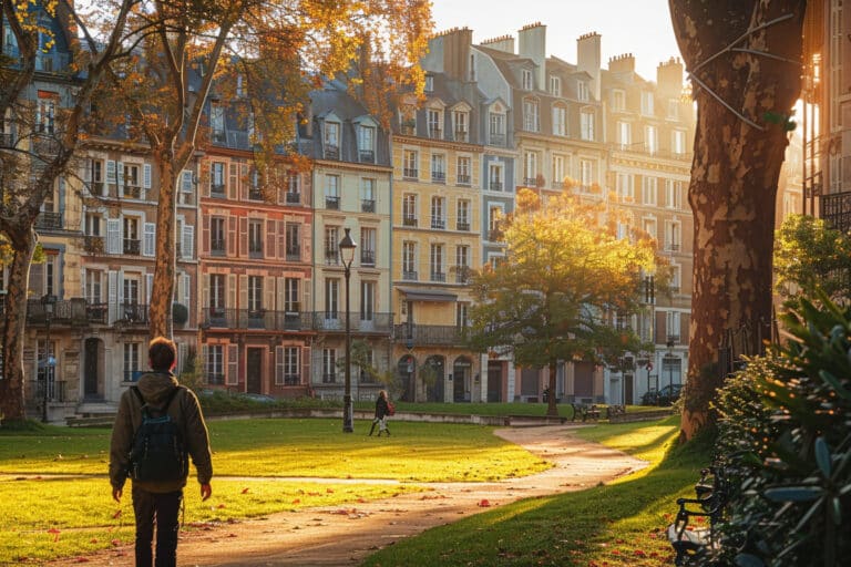 Vue pittoresque d'un quartier accueillant à Rennes, idéal pour y habiter