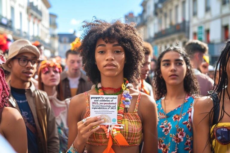 Foule enthousiaste profitant d'un festival en plein air à Rennes, illustrant l'effervescence des fêtes et festivals inédits de 2023